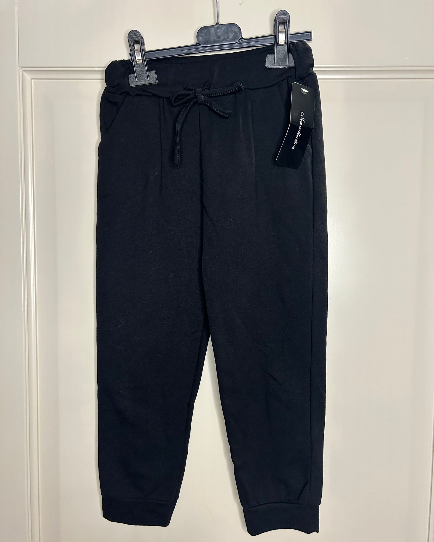 Zwarte basic jogger meisjes