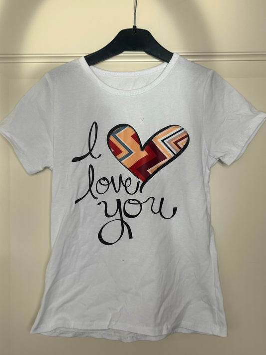 I love you t-shirt roest