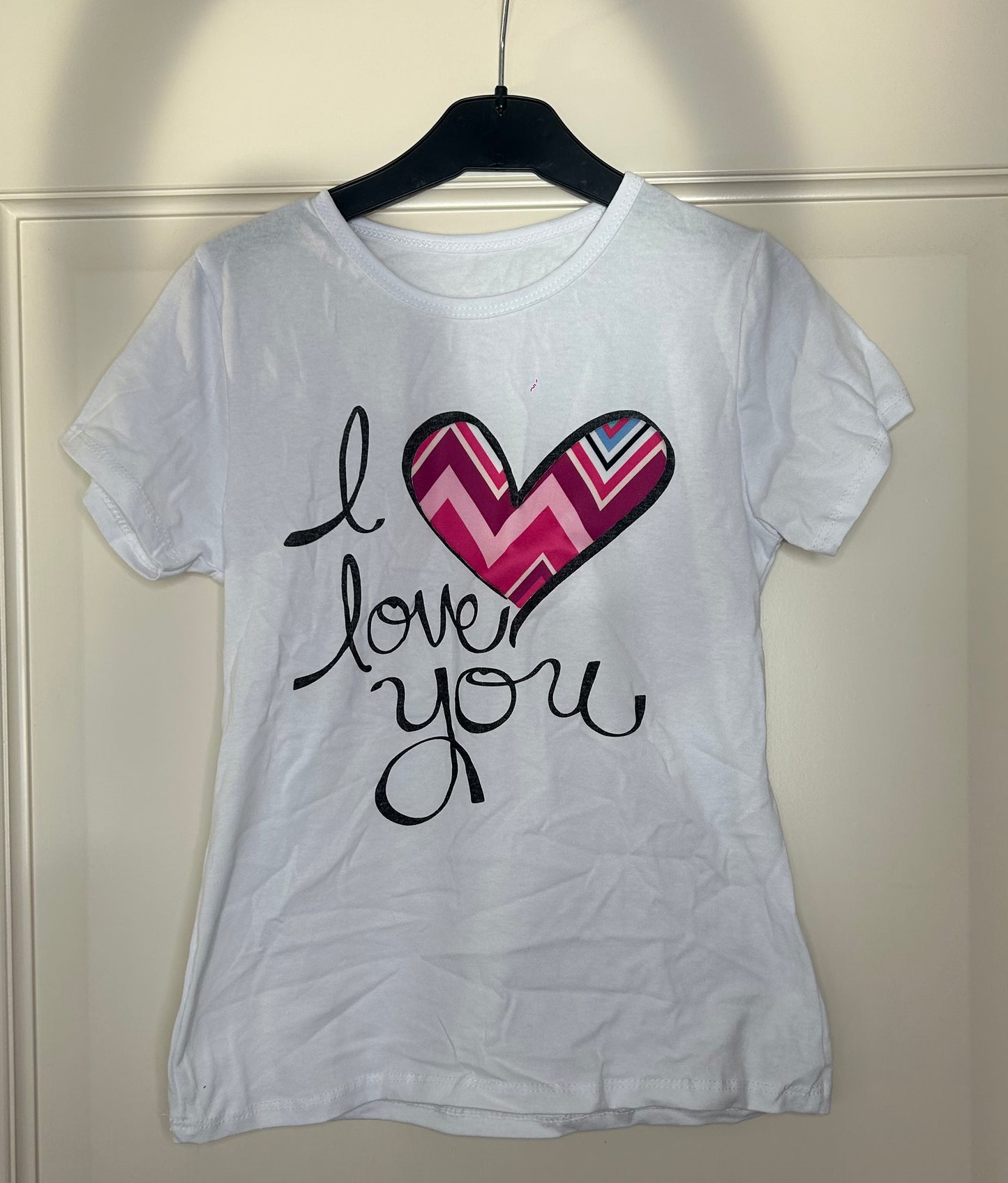 I love you t-shirt fuchsia