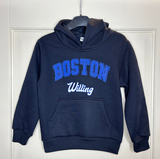 Boston jongens hoodie donker blauw