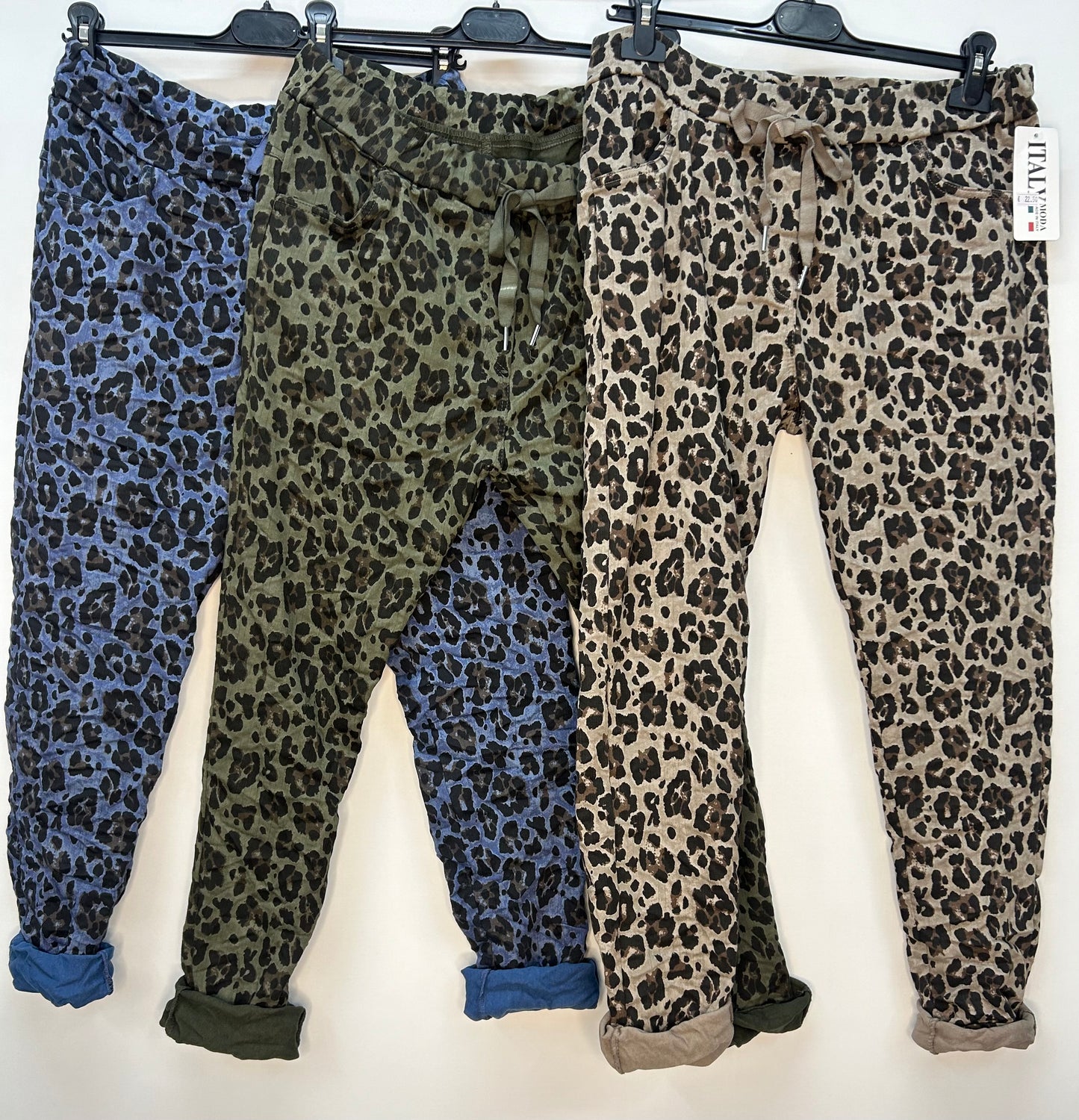 Leopard jeans in 3 colours