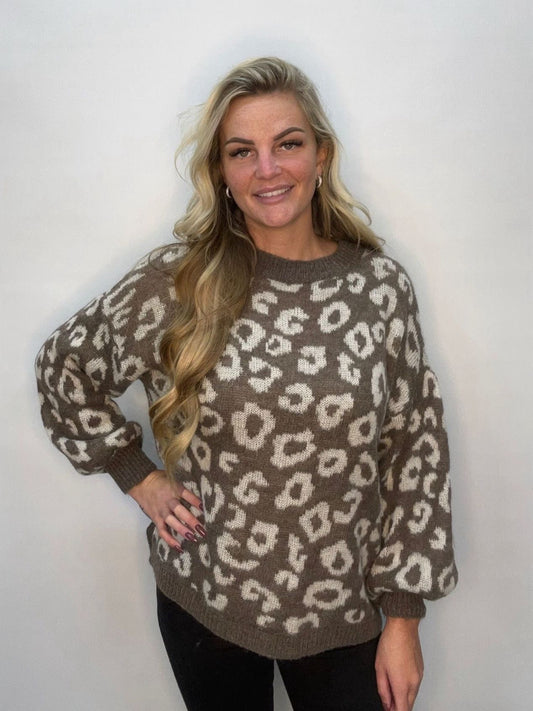 Leopard sweater in 6 kleuren