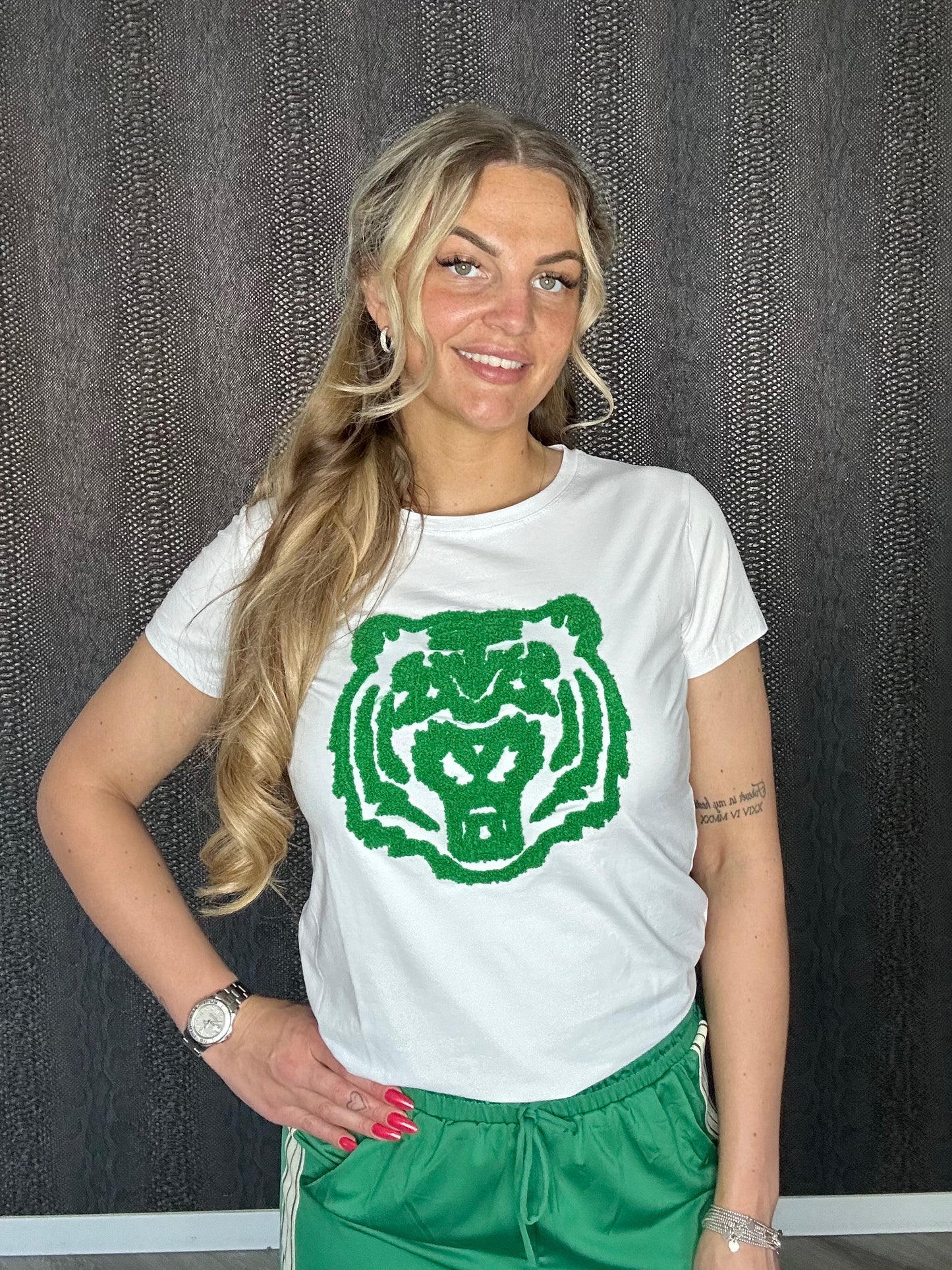 Green tiger top