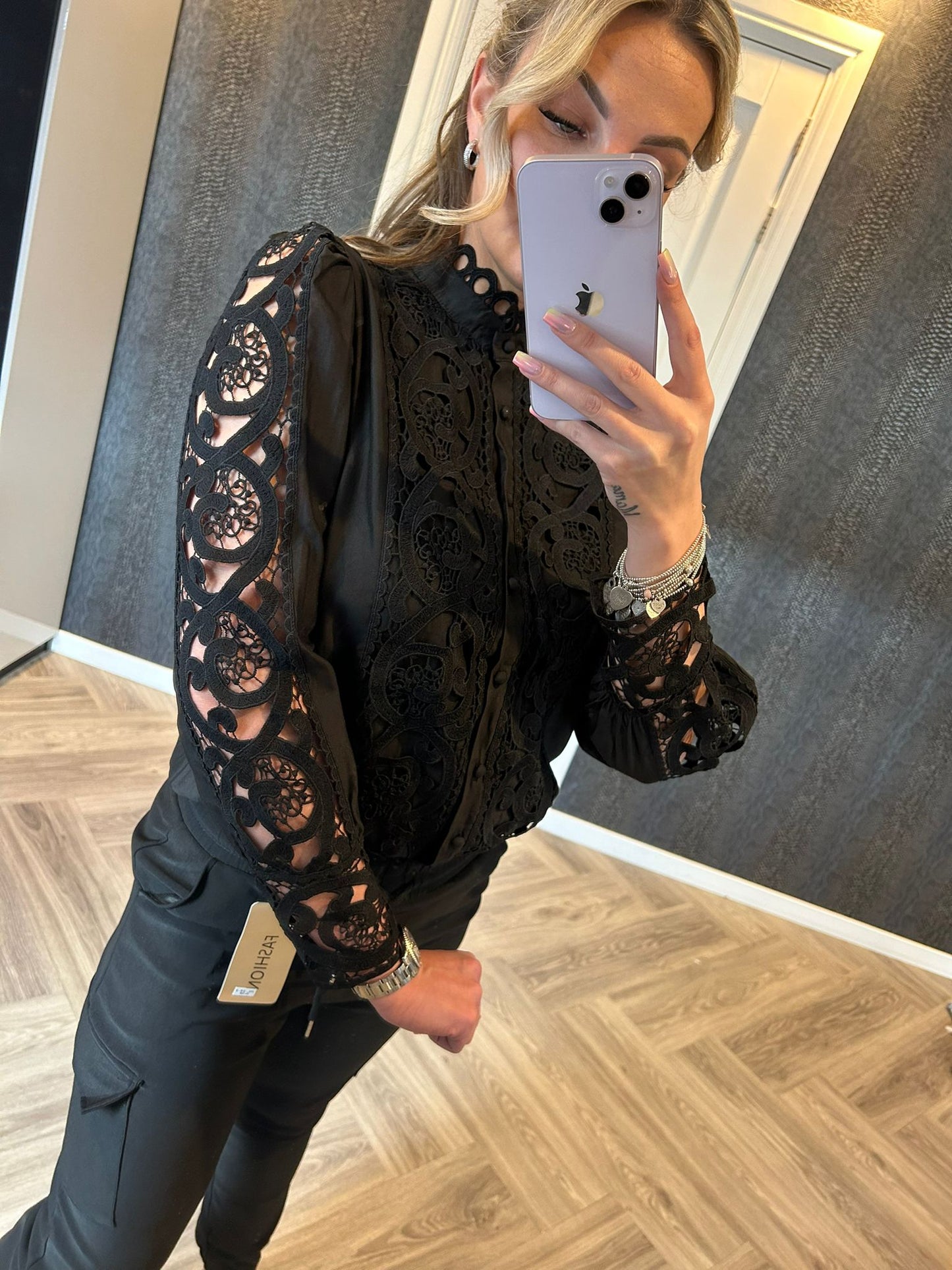 Elsa blouse zwart