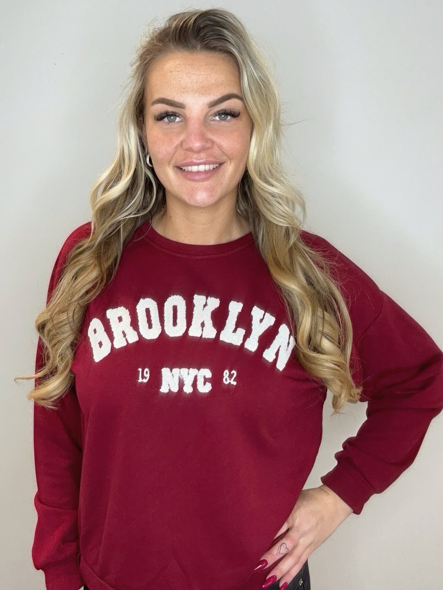 BROOKLYN SWEATER BORDEAUX