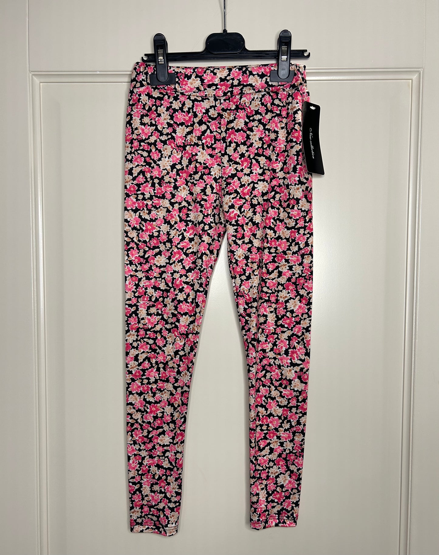 Roze bloemen legging