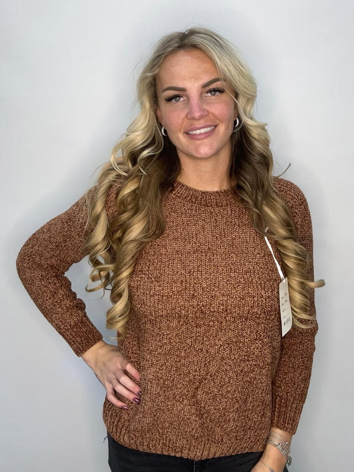 Chenille sweater in 9 kleuren